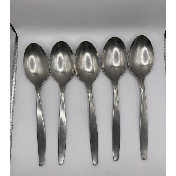 Set Of 5 Imperial Intl IMI39 Stainless Steel Glossy Tablespoons - Picture 2 of 5